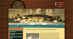 Desktop Screenshot of clevelandchurch.org